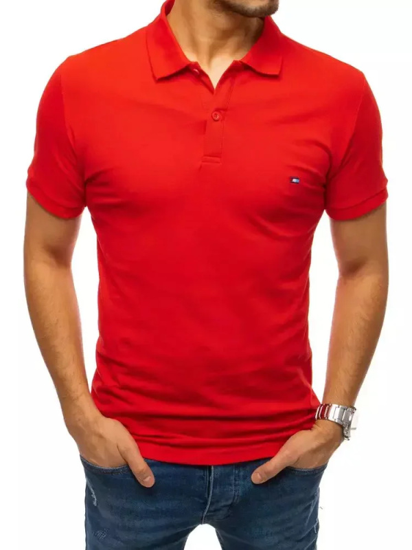 Pánské červené polo triko Dstreet PX0331 3XL