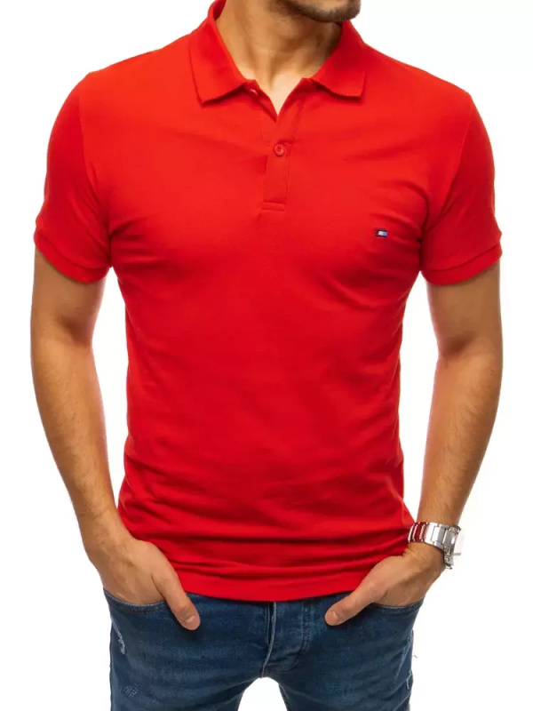 Pánské červené polo triko Dstreet PX0331 3XL