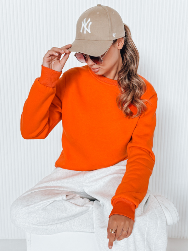 Oranžová dámská mikina FASHION II BY0317 XXL