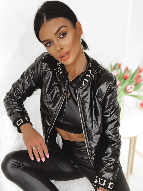 Dámská prošívaná bunda BASEBALL černá Dstreet TY2559 XXL