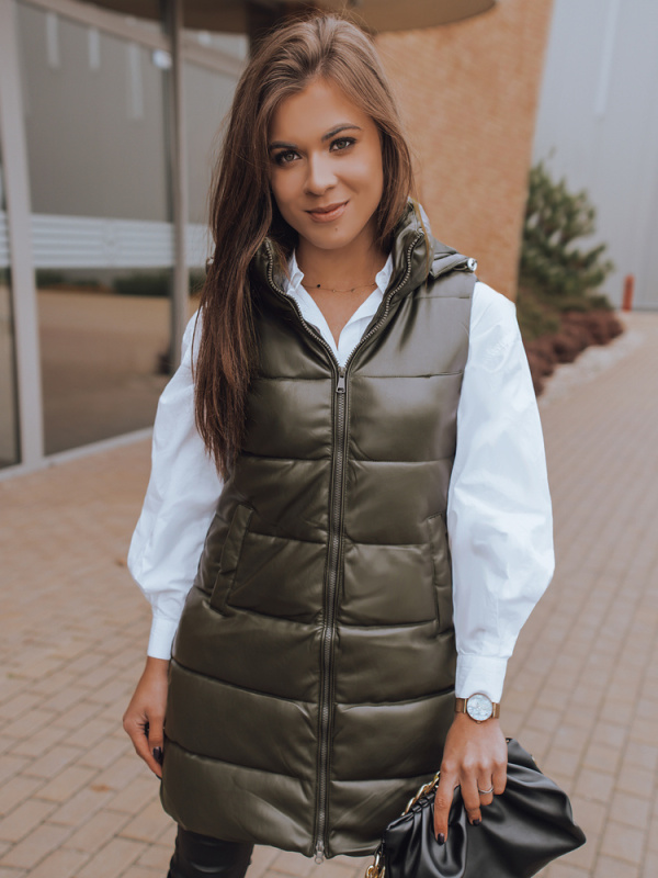 Dámská vesta FIERA zelená Dstreet TY2362 Barva: Zelená, Velikost: XL