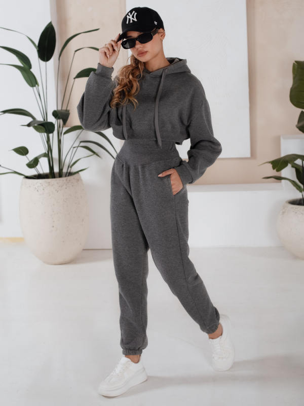 Dámská mikina SERINE tmavě šedá Dstreet AY0646 L