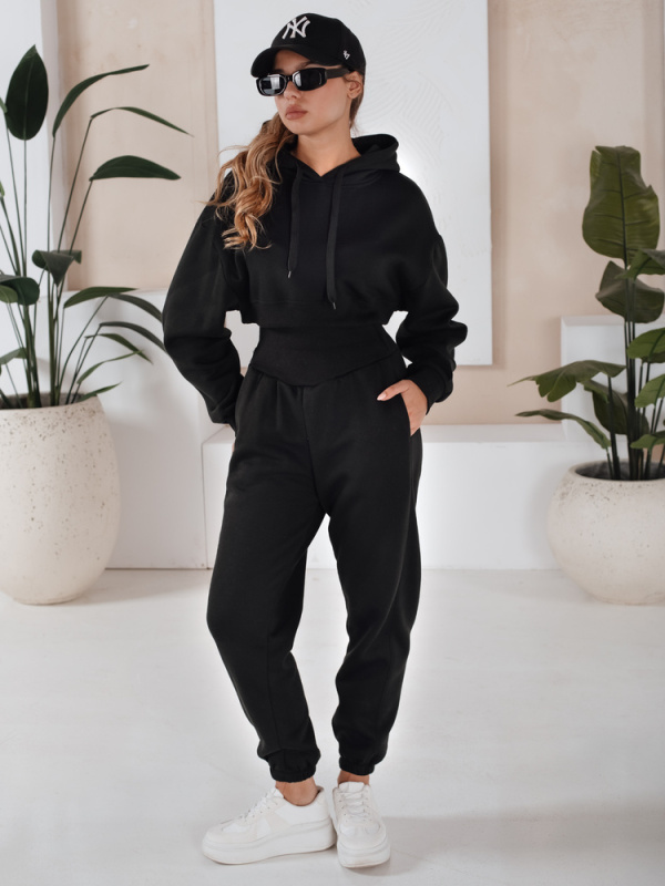 Dámská mikina SERINE černá Dstreet AY0643 L