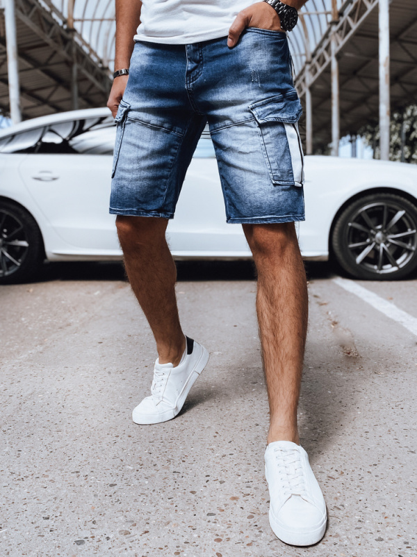 Kraťasy pánské džínové modré Dstreet SX2162 Barva: Modrá - světle, Velikost: 30