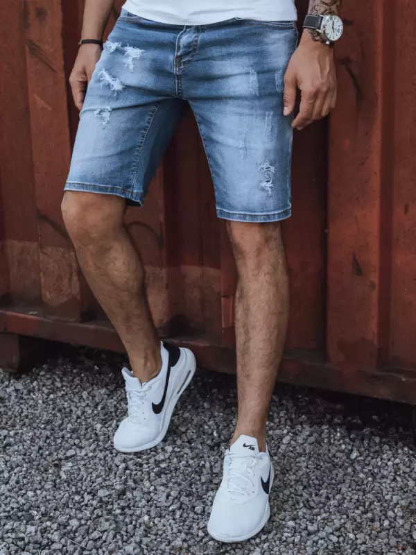 Kraťasy pánské džínové modré Dstreet SX2154 Barva: Modrá - světle, Velikost: 30