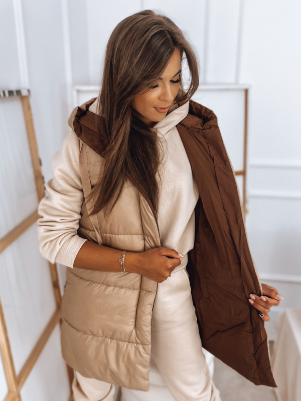 Dámská vesta ROSI camel Dstreet TY2872 XL