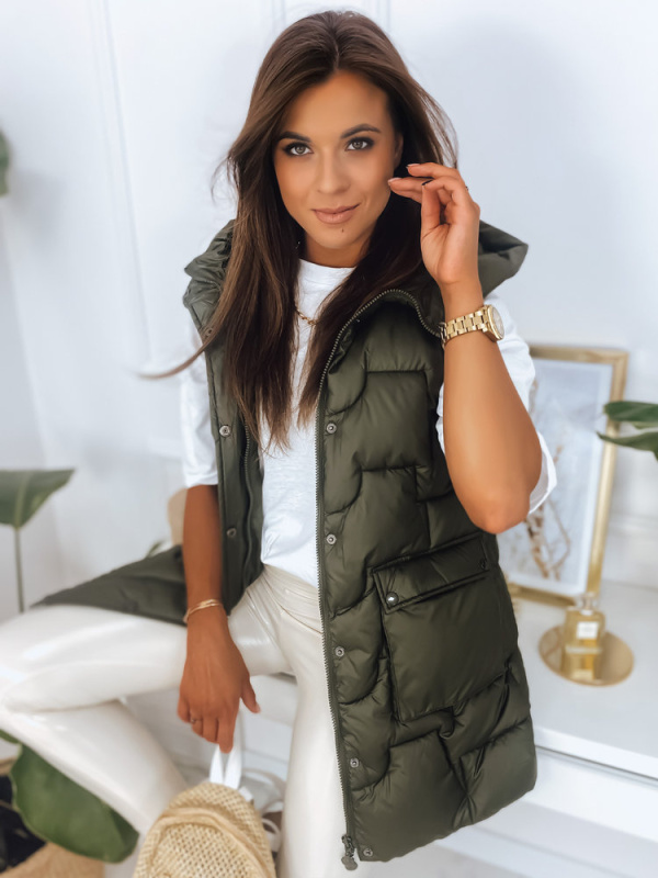 Dámská vesta WENDY zelená Dstreet TY2827 M