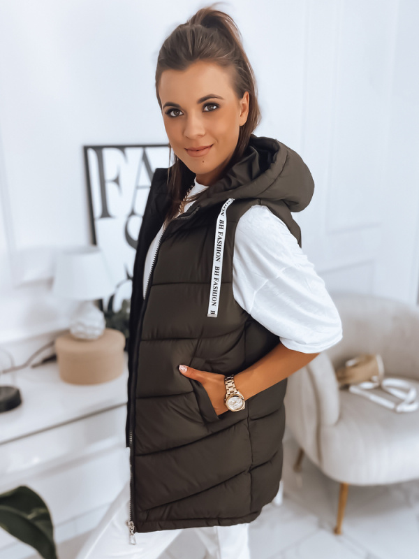 Dámská vesta MIRELLI coffee Dstreet TY2911 XXL