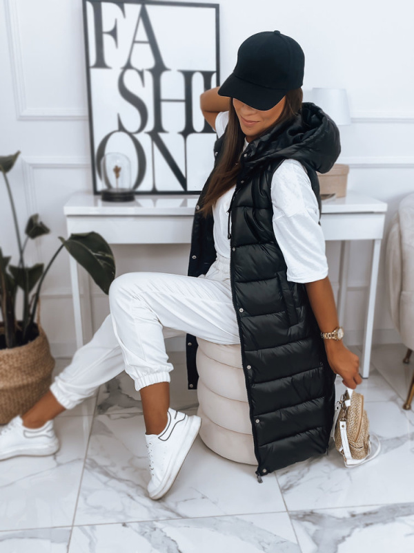 Dámská prošívaná vesta VISAN černá Dstreet