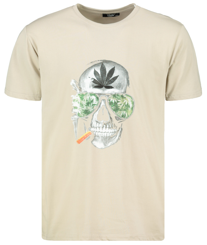 Pánské béžové tričko Dstreet RX4923 M