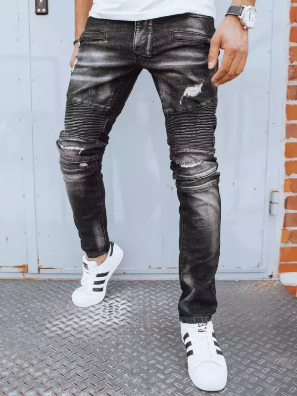Černé pánské kalhoty Dstreet UX3815 s31