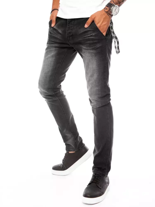 Černé pánské džíny slim fit Dstreet UX3805 Barva: Černá, Velikost: 29