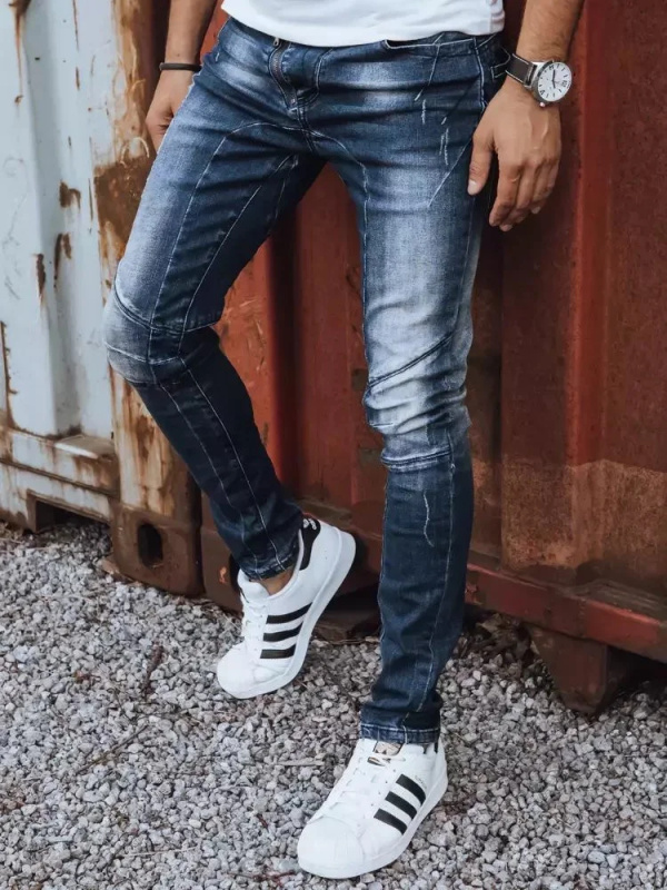 Modré pánské kalhoty Dstreet UX3799 s32