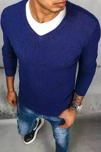 Modrý pánský svetr Dstreet WX1915 XXL