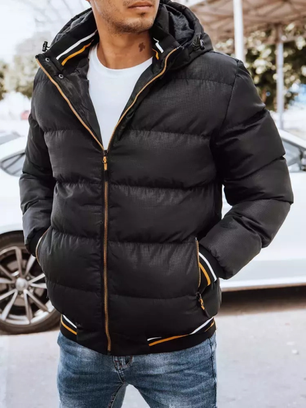 Pánská bunda černá Dstreet TX4194 Barva: Černá, Velikost: S