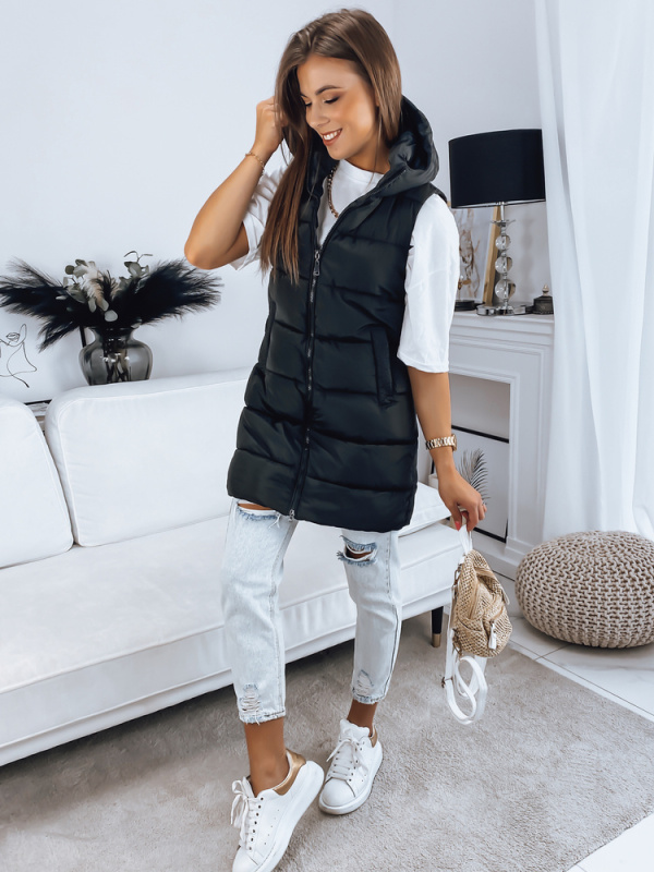 Dámská prošívaná vesta BRITA černá Dstreet TY3230 L