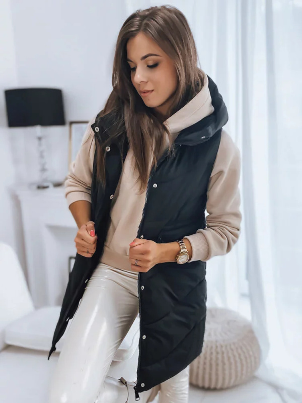 GAMIS dámská prošívaná vesta černá Dstreet TY3291 L