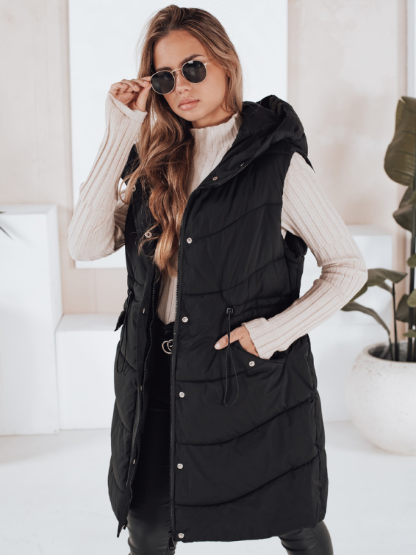 GAMIS dámská prošívaná vesta černá Dstreet TY3291 L