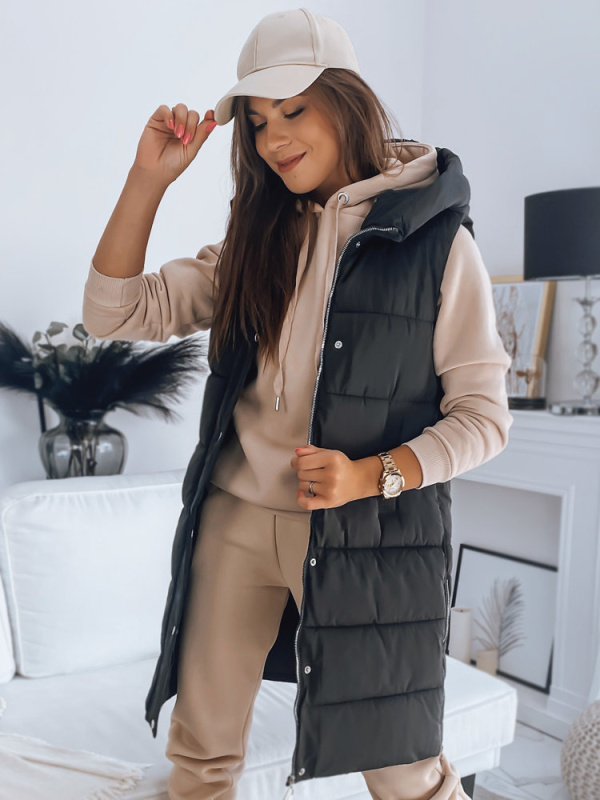 Dámská prošívaná vesta NOELIA černá Dstreet TY3134 L