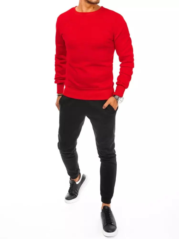 Červenočerná pánská tepláková souprava Dstreet AX0633 L