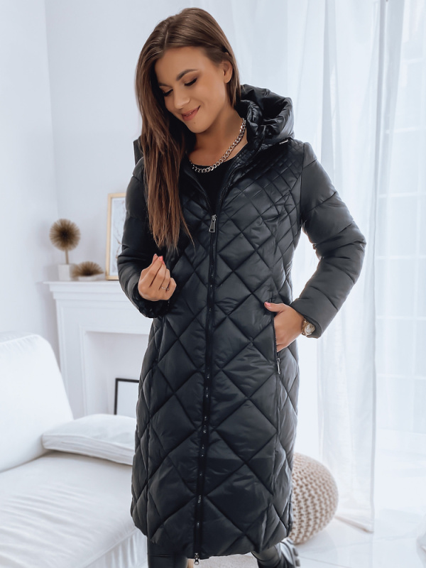 ADDISON dámský kabát černý Dstreet TY3192 XXL / 56