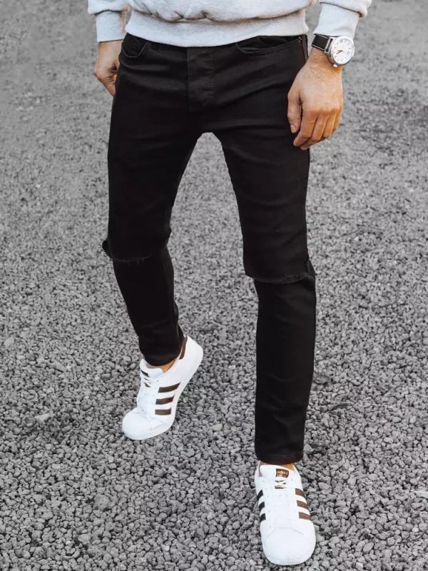 Černé pánské kalhoty Dstreet UX3852 s33