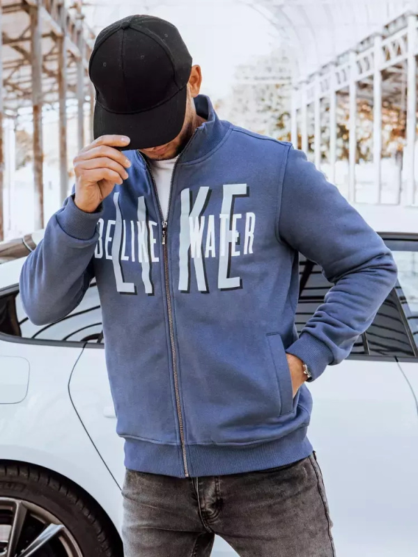 Pánská mikina s indigovým potiskem Dstreet BX5411 XXL