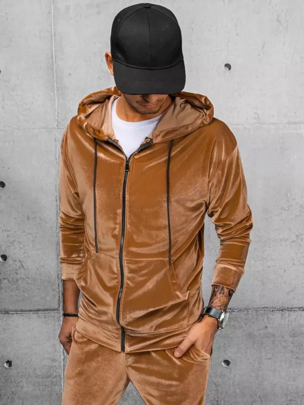 Dstreet BX5542 camel pánská mikina L