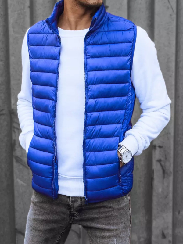 Pánská modrá vesta Dstreet TX4318 M