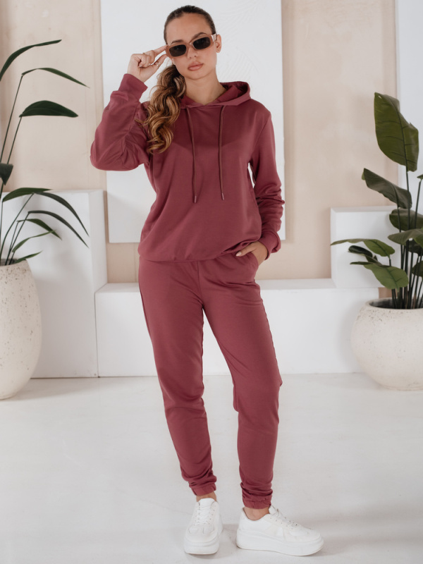 Dámská tepláková souprava MIGEL bordó Dstreet AY0809 L