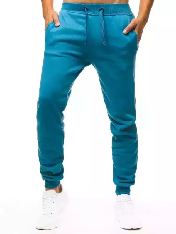 Pánské tyrkysové tepláky Dstreet UX3428 XL