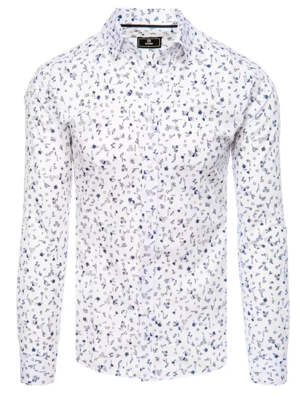 Dstreet DX2435 pánská bílá košile XL