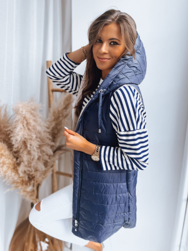 Dámská vesta MELANI tmavě modrá Dstreet TY3415 S