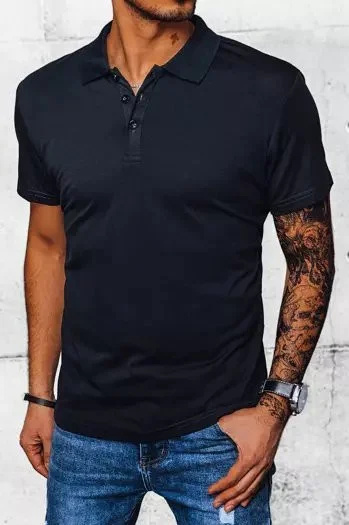 Dstreet PX0553 pánské tmavě modré polo tričko XL