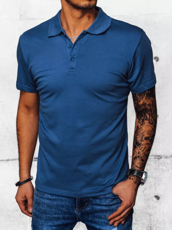 Dstreet pánské modré polo triko PX0551 XL