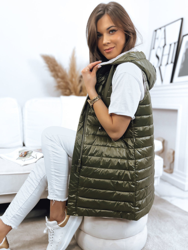 Dámská vesta NIKLA zelená Dstreet TY3495 S