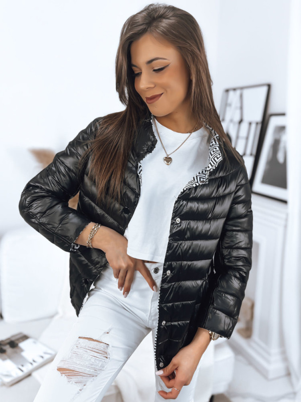 Dámská bunda LUIZA černá Dstreet TY3557 Barva: Černá, Velikost: L