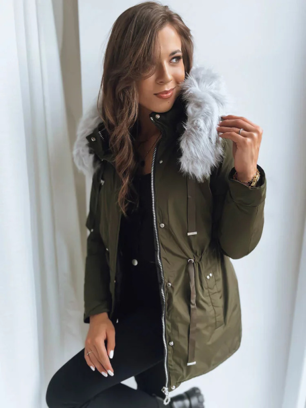 MOLLA dámská bunda parka zelená Dstreet TY3658 XL