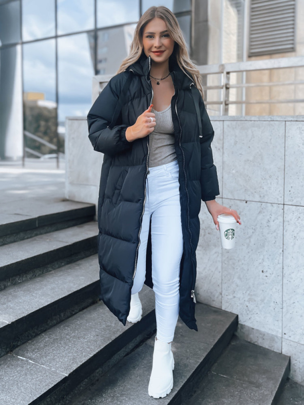 COZYSEASON dámská zimní bunda černá Dstreet TY3761 Velikost: L