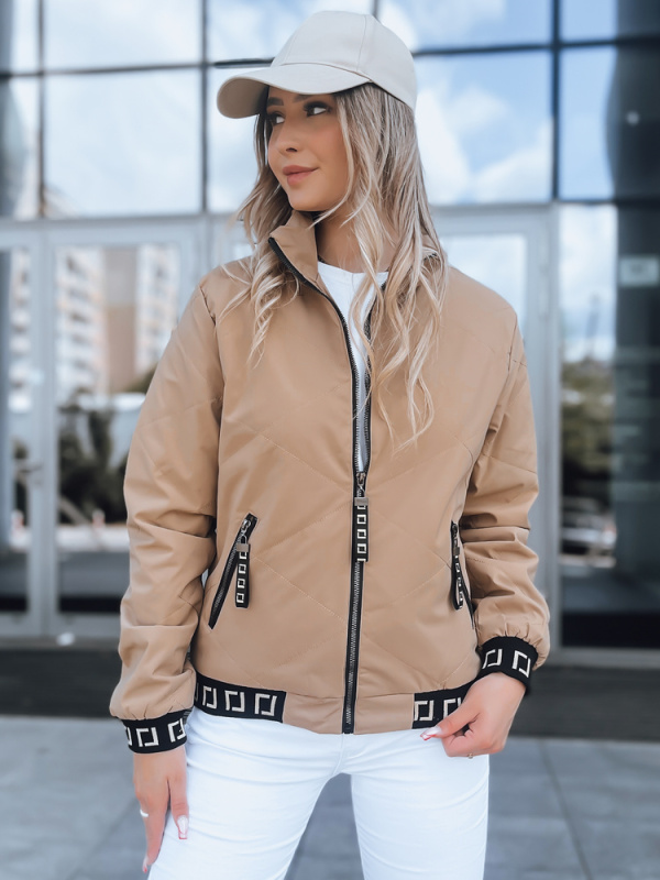 Dámská béžová bomber bunda HERA Dstreet TY3764 Velikost: XL