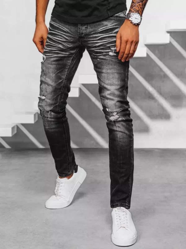 Černé pánské džínové kalhoty Dstreet UX3949 s36