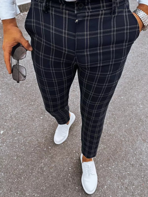 Pánské kalhoty chinos Barva černá DSTREET UX3953 Barva: Černá, Velikost: 31