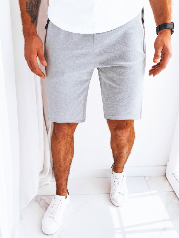 Pánské kraťasy sportovní Barva černá DSTREET SX2268 Barva: Šedá - světle, Velikost: XL