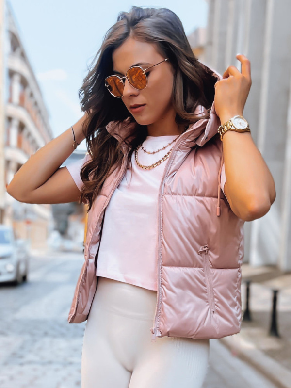 Dámská sportovní vesta OSHE růžová Dstreet TY3705 Velikost: L