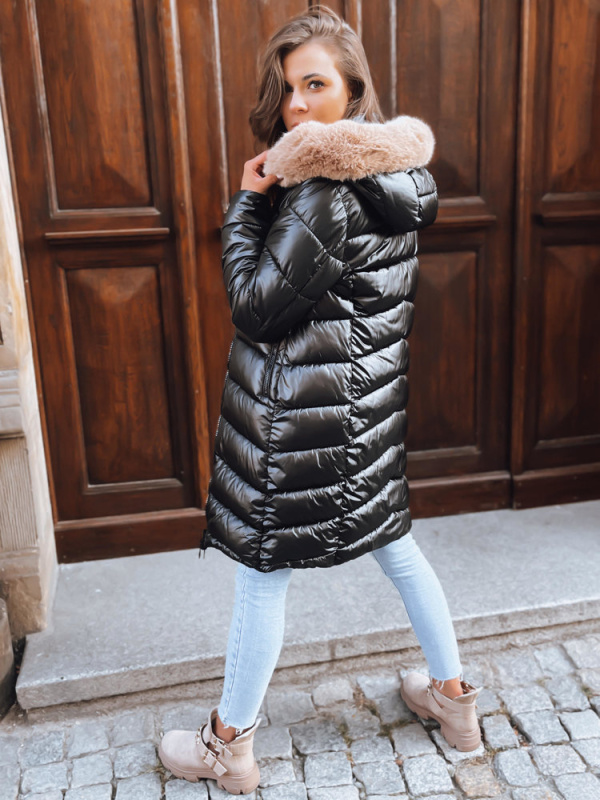 Dámský zimní kabát SOPHIA SNUGGLE Barva zelená DSTREET TY3700 Barva: Černá, Velikost: XXL