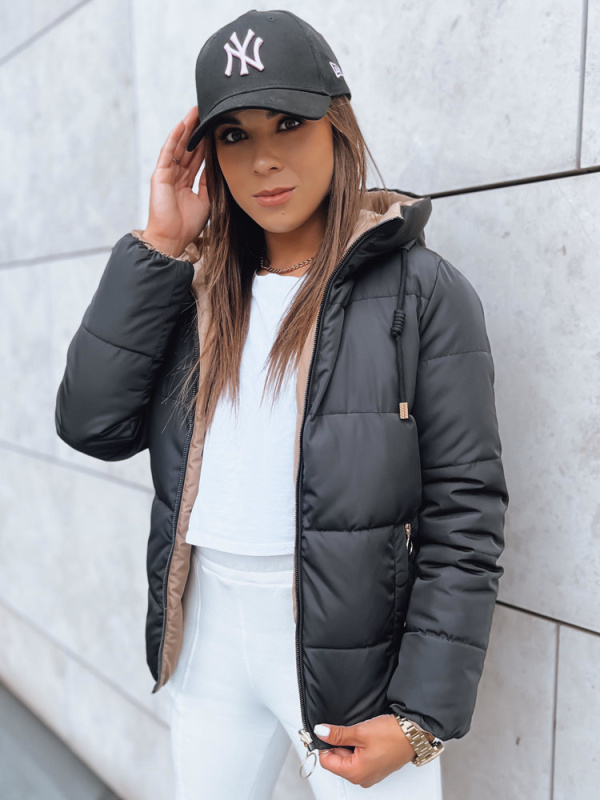 Dámská péřová bunda VICTORIA SNUG Barva černá DSTREET TY3695 Barva: Černá, Velikost: XXL