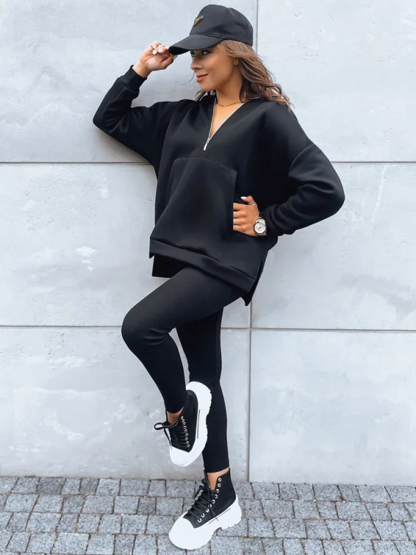 Dámská tepláková souprava MAY DAY černá Dstreet AY0910 Velikost: Univerzální