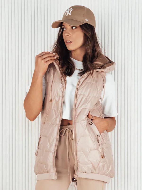 COLINE zlatá dámská prošívaná vesta Dstreet TY4117 S