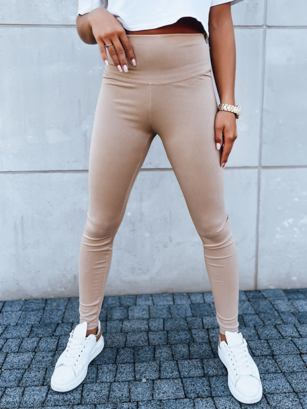 Dámské legíny LOOK ME Barva zelená DSTREET UY1618 Barva: Hnědá, Velikost: L/XL