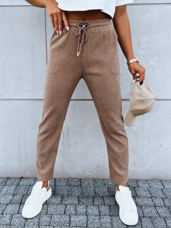 STARLUXE dámské tepláky, camel, Dstreet UY1646 XL / XXL